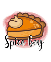 Spice Boy t-shirt designs, funny Thanksgiving designs