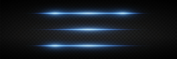 
Set of magic light lines. Neon laser beams of light. On transparent background.