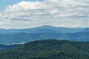 Panorama z Holicy Bieszczady 