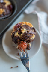 chocolate cherry muffins