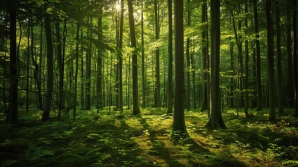 forest in the morning