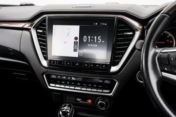 Rear view monitor for reversing system Car display and rear view camera parking assistant car navigation.