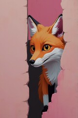 Obraz premium red fox with a eyes