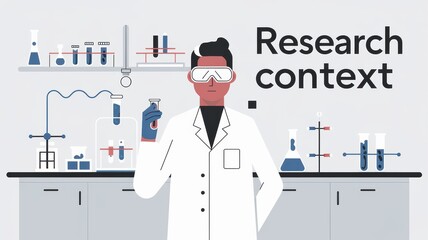 Scientist in Laboratory with Research Equipment