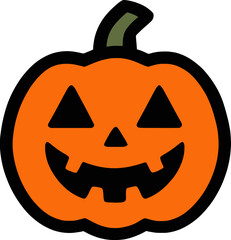 halloween jack o' lantern pumpkin cartoon illustration