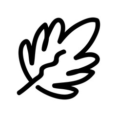 Fototapeta premium Doodle leaf icons