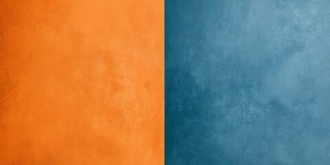 Vibrant Abstract Wall Texture in Orange and Blue