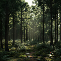 Fototapeta premium morning in the forest
