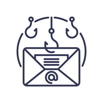 email phishing concept with hooks clip art preview
