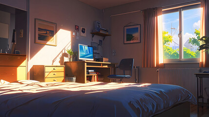Anime bedroom