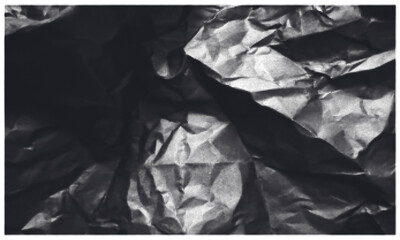 Fototapeta premium Dark Crumpled Paper Halftone Texture