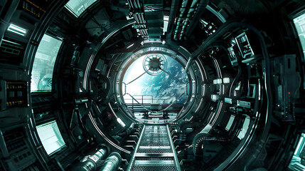 Obraz premium future spacecraft