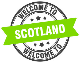 WELCOME TO SCOTLAND STAMP
