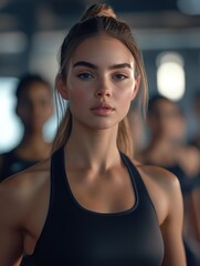 Contemporary Fitness Instructor - Posing for Advertisement