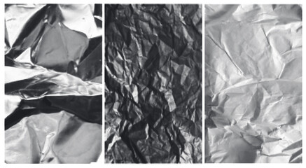 Set of Crumpled Paper Halftone Textures