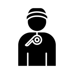 Hockey Coach glyph icon