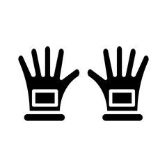 Fototapeta premium Glove glyph icon