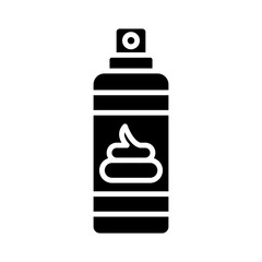 Shaving Cream glyph icon