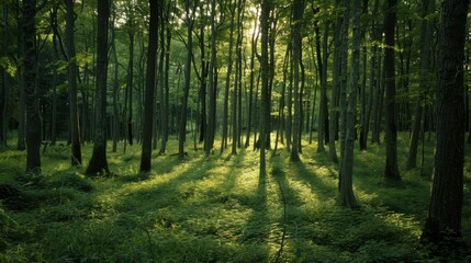 Fototapeta premium forest in the morning