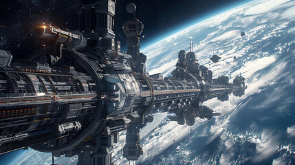 Fototapeta premium future spacecraft