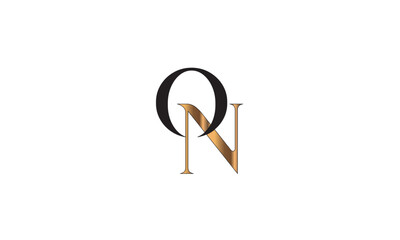 ON, NO, O, N Abstract Letters Logo Monogram