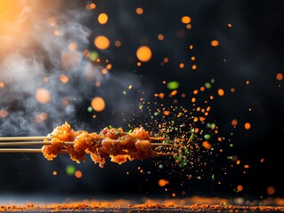 Scorpion China deepfried scorpions on a stick in Beijing night markets