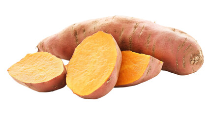 sweet potat isolated on transparent background