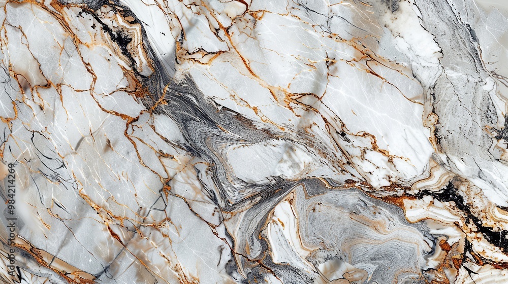 Aufkleber high-definition image of a smooth marble texture with veining and color variations