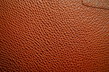 Natural Brown Grain Leather Texture. Background.