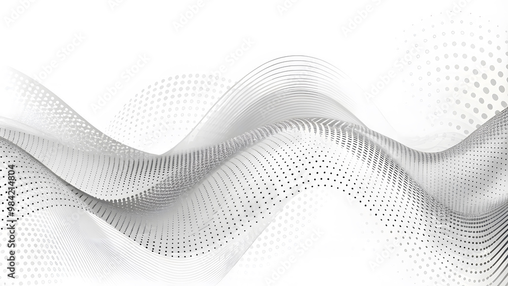 Aufkleber light cyberspace in a digital background. abstract technology white wave. connection big data. analy