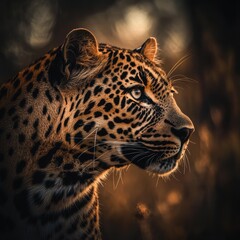 Obraz premium Leopard Portrait.