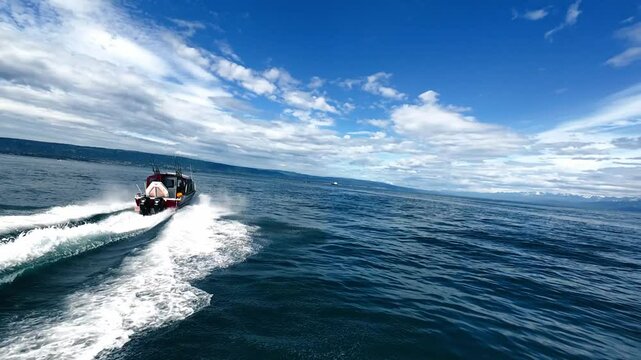 Drone Chases Homer Alaskan Fishing Boat