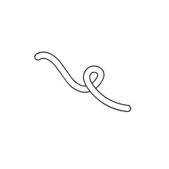 single confetti outline