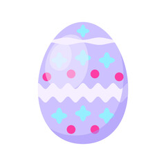 Decorative patterned colorful easter eggs icons vector illustration perfect for holiday easter