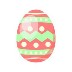 Decorative patterned colorful easter eggs icons vector illustration perfect for holiday easter