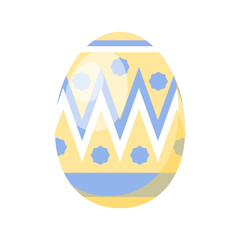 Decorative patterned colorful easter eggs icons vector illustration perfect for holiday easter