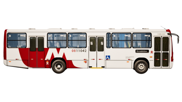 bus isolated on white background