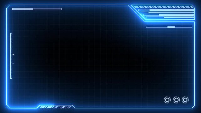 Futuristic HUD screen, 4k footage, not AI generated