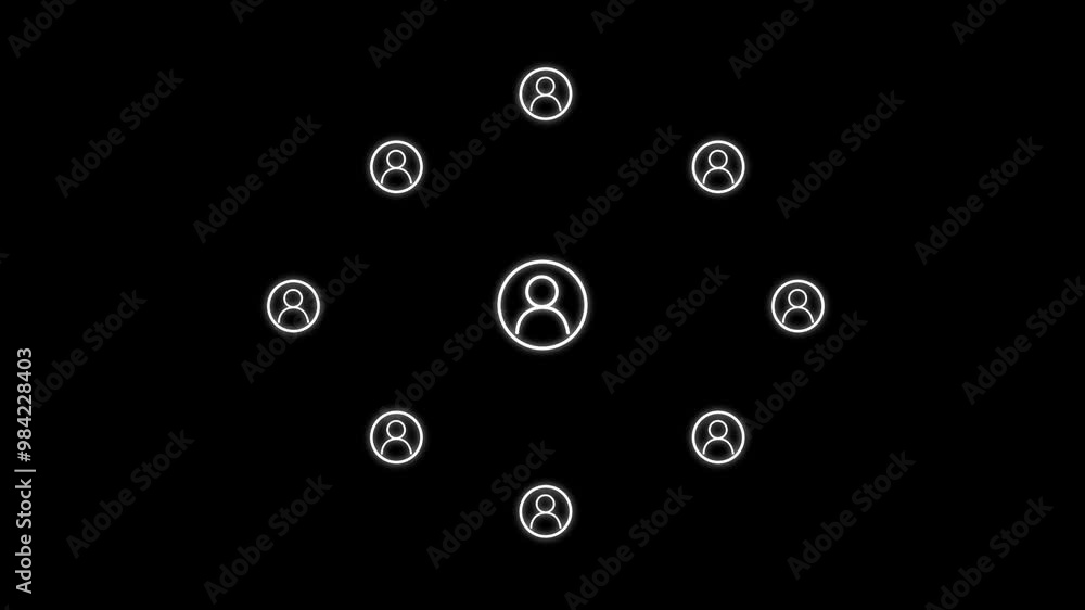 Aufkleber A Global Internet connection system concept. Communication icon , Abstract network  technology background