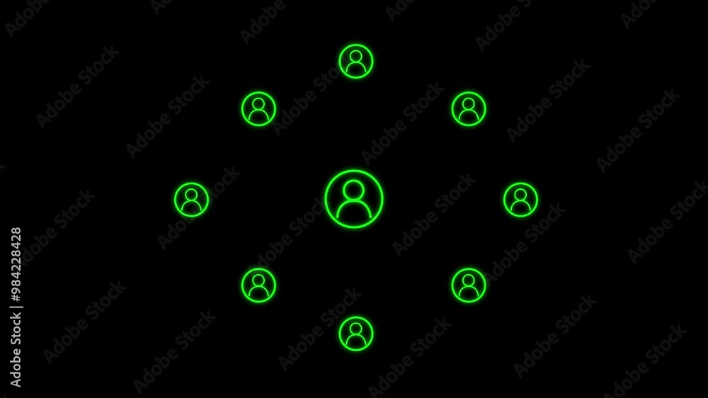 Aufkleber A Global Internet connection system concept. Communication icon , Abstract network  technology background