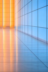 Futuristic Hospital Illumination: Smart Lighting with Motion Sensors in Sleek Blue Tones