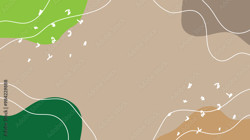 Poster Abstract Shapes Background Flat Style Design Element Copy Space. Backgrounds and graphics concept vector art