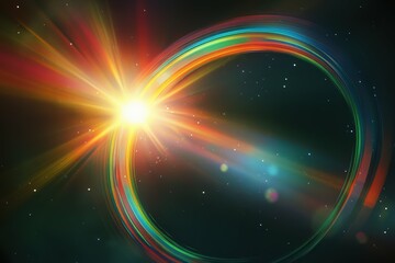 Naklejka premium 3D illustration of planets in deep space. High quality digital space art in 5K - realistic visualization. Beautiful simple AI generated image