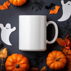 Halloween Mug Mockup Scenes 