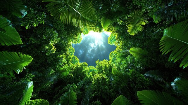 A 4k hyperrealistic image of a sprawling forest, with towering trees, lush greenery, and sunlight filtering through the canopy