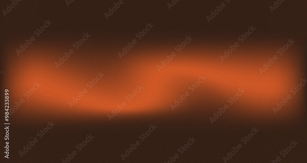 Poster brown and orange textured gradient abstract background. matte gradation wave of orange on brown back