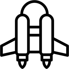 Jetpack, Futuristic, Transportation, Electronics, Fly, Transport Icon
