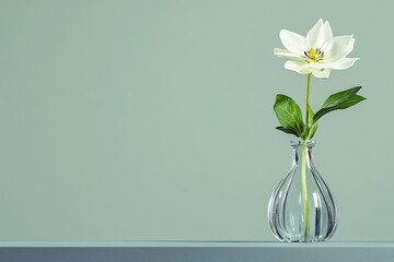 Wabi-sabi floral arrangement. Beautiful simple AI generated image