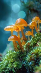 Fototapeta premium Macro photography revealing hidden worlds, where fantastical elements merge beautifully with scientific discoveries