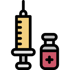Vector Icon Injection, Syringe, Immunization, Drug, Hospital, Vaccine